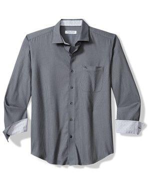 Tommy Bahama Sarasota Stretch Ventura Coast Solid Islandzone Button-Up Shirt - Gray