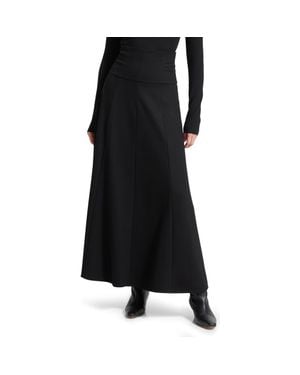MARCELLA India Ponte Maxi Skirt - Black