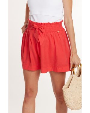 Cache Coeur Maternity Shorts Nubie - Red