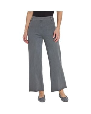 Lyssé Ntials Erin High Waist Ankle Wide Leg Denim Jeans - Black
