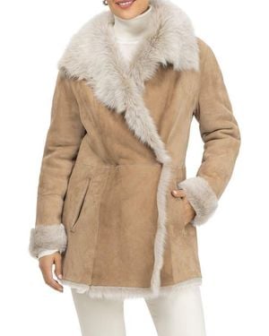 Gorski Merino Genuine Shearling Short Jacket - Natural