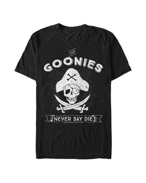 The Goonies Pirate Never Say Die Graphic T-Shirt - Black