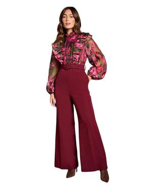 Coast Organza Blouse Jumpsuit - Red