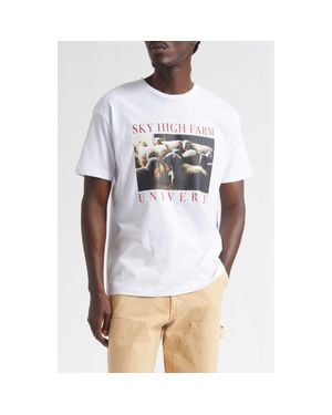 Sky High Farm Gender Inclusive Sheep Regenerative Cotton Graphic T-Shirt - White