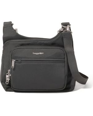 Baggallini Securtex Anti-Theft Crossover Crossbody - Gray