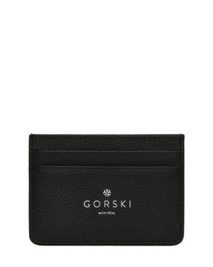 Gorski Leather Card Holder - Black