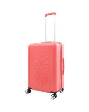 Tommy Bahama 26 Hardside Spinner Luggage With 3D Pineapple - Pink