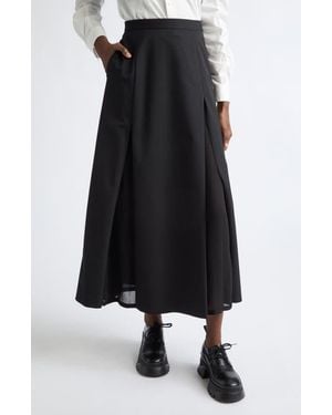 Undercover Slit Skirt - Black