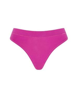 Savage x Fenty Stretch Cotton Essentials Thong - Pink