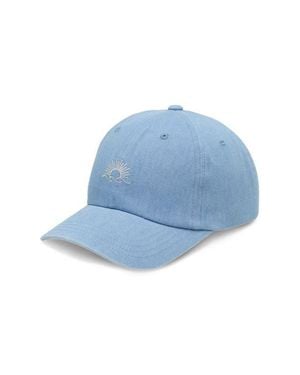 Tentree Embroidered Denim Peak Hat - Blue