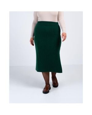 Kettlewell Josie Merino Knitted Midi Skirt - Green