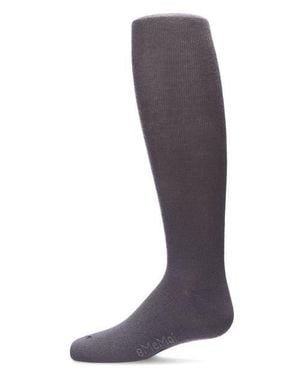 Memoi Kid's Soft Pima Cotton Opaque Tights - Purple