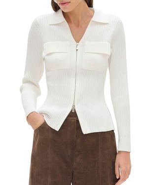 ALIGNE Dahlia Rib Knit Shirt - White