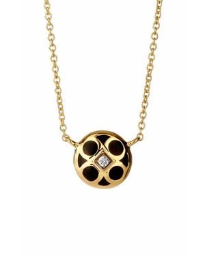 Syna Reversible Enamel Necklace - White