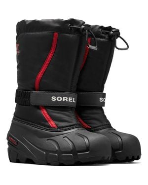 Sorel Kids' Flurry Waterproof Snow Boot - Black