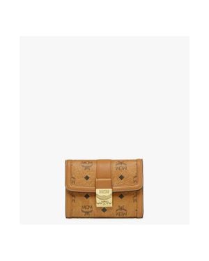 MCM Tracy Trifold Wallet - White