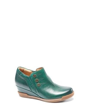 HALSA FOOTWEAR Devina Wedge Bootie - Green