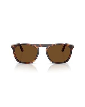Persol Gender Inclusive Gae 53Mm Polarized Square Sunglasses - Brown