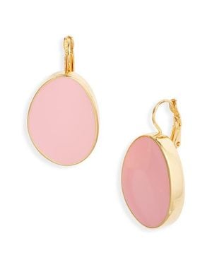 Kenneth Jay Lane Enamel Drop Earrings - Pink