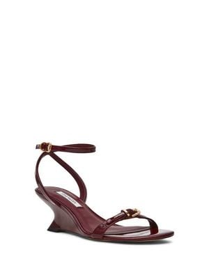 Steve Madden Zaloma Ankle Strap Wedge Sandal - Brown