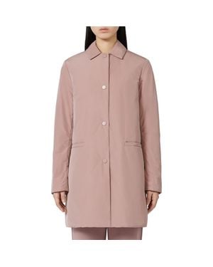 MM by Max Mara Front Snap Coat - Pink