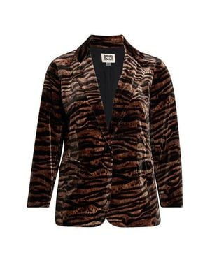 Anne Klein One-Button Notched Collar Blazer - Black