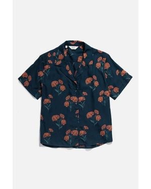 Bridge & Burn Mila Cropped Shirt - Blue