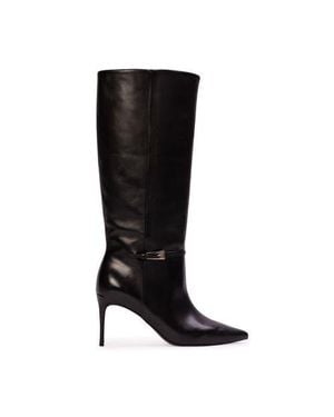 Black Suede Studio Elo 80 Leather Boot - Black
