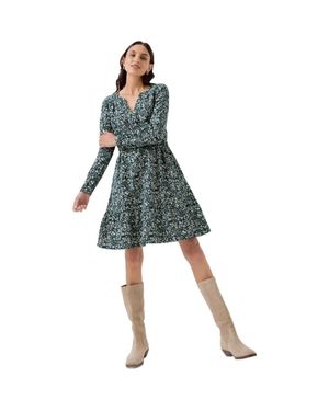 Pact Organic Cafe Crepe Tiered Dress - Blue