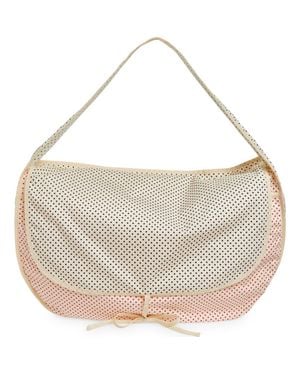 SC103 Passage Polka Dot Crossbody Bag - White