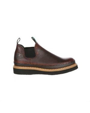 Georgia Boot Wedge Romeo Work Shoe - Brown