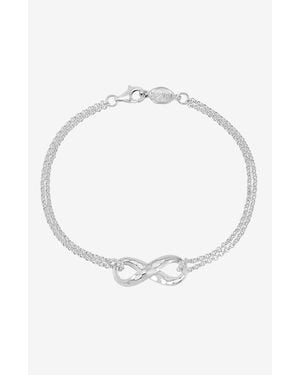Dower & Hall Entwined Infinity Bracelet - White