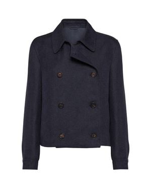 ジャケット Brunello Cucinelli Caban Brunello Cucinelli Caban Jacket in Blue | Lyst