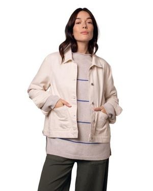 Celtic & Co. Boxy Patch Pocket Denim Jacket - Natural