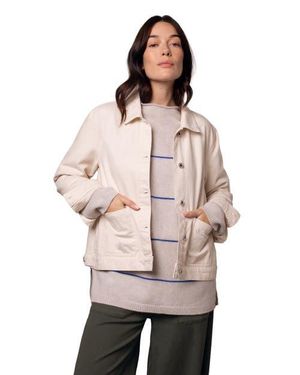 Celtic & Co. Boxy Patch Pocket Denim Jacket - Natural