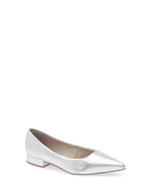 BOTTER Alessandra Pointed Toe Ballet Flat - White