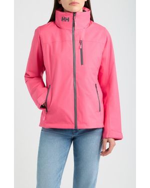 Helly Hansen Crew 2.0 Waterproof Midlayer Hooded Sailing Jacket - Red