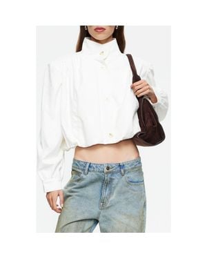 Lioness Luminous Faux Suede Jacket - White
