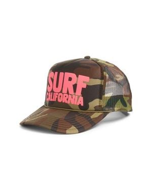 Friday Feelin Surf California Trucker Hat - Red