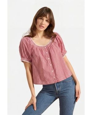 If Only If Caitlyn Blouse - Red