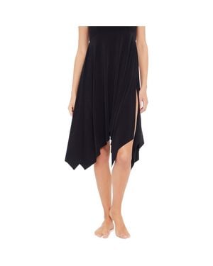 Magicsuit Handkerchief Hem Cover-Up Midi Skirt - Black