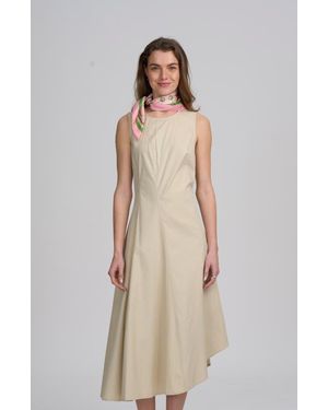 Elle Collection Asymmetrical Dress - Natural
