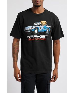 Market Ultimate Rally Bear Graphic T-Shirt - Black