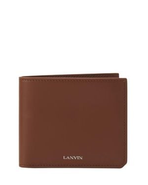 Lanvin Compagnon Leather Wallet - Brown