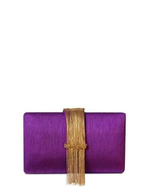 Simitri Fringe Clutch - Purple
