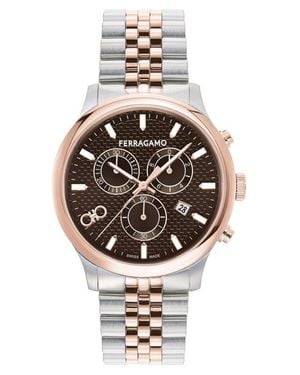 Ferragamo Duo Chrono Bracelet Watch - Metallic