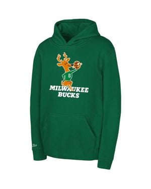 Mitchell & Ness Preschool Milwaukee Bucks Retro Logo Pullover Hoodie - Green