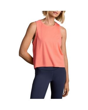 Rhone Serene Crop Performance Tank - Orange