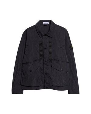 Stone Island Snap Front Jacket - Blue