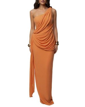 JLUXLABEL Rich Mocha Wrap Dress - Orange